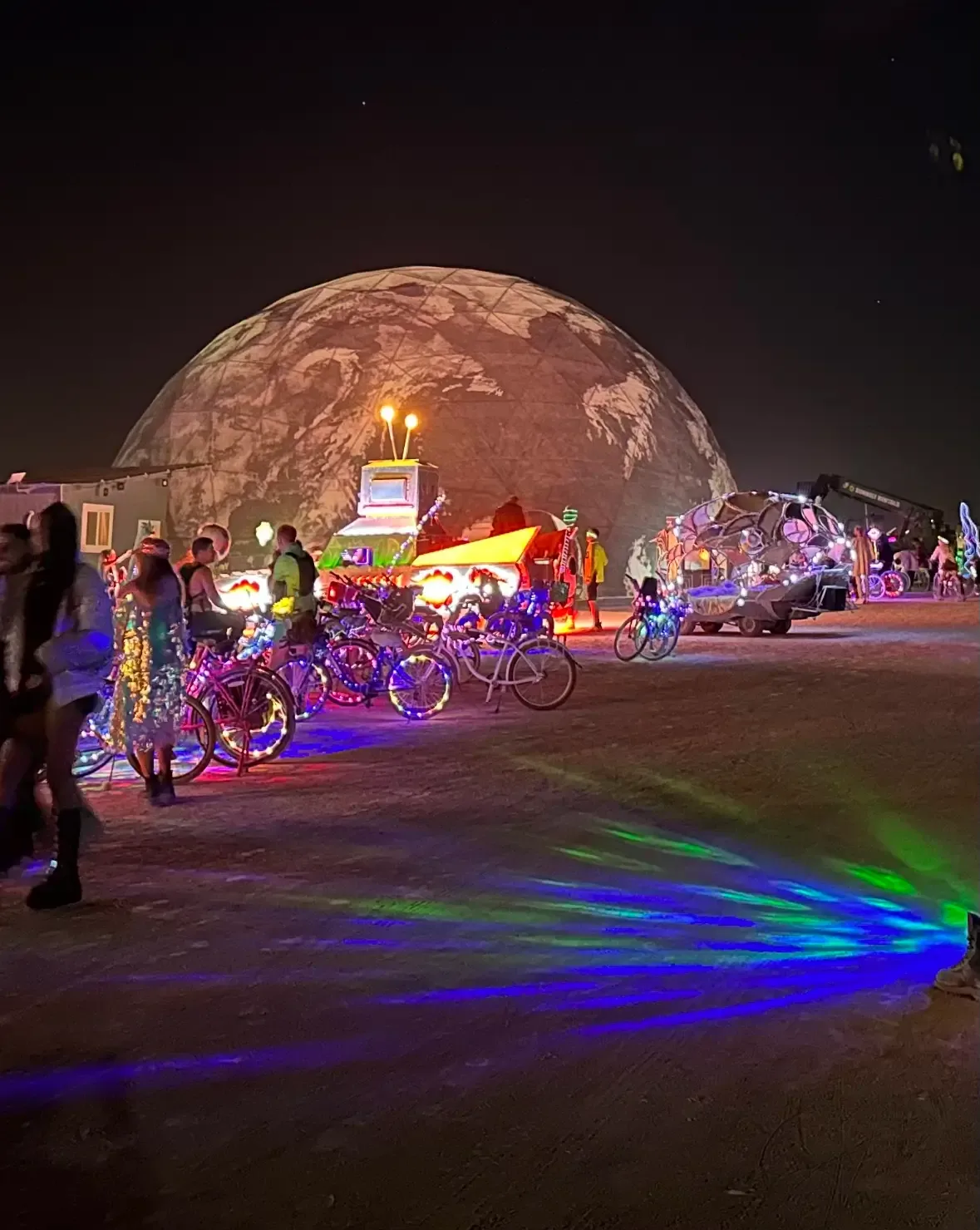 Agave Lounge geodesic dome build — Burning Man 2023 custom event dome