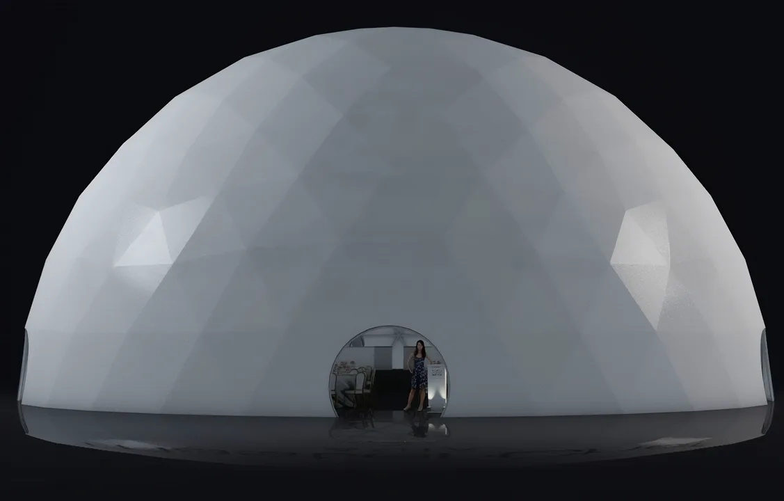 120-foot geodesic event dome rental — Los Angeles, deploys worldwide