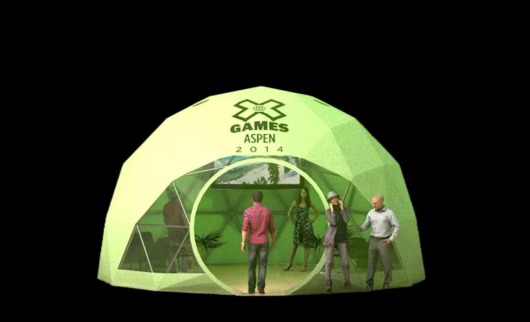 20-foot geodesic event dome rental — Los Angeles, deploys worldwide