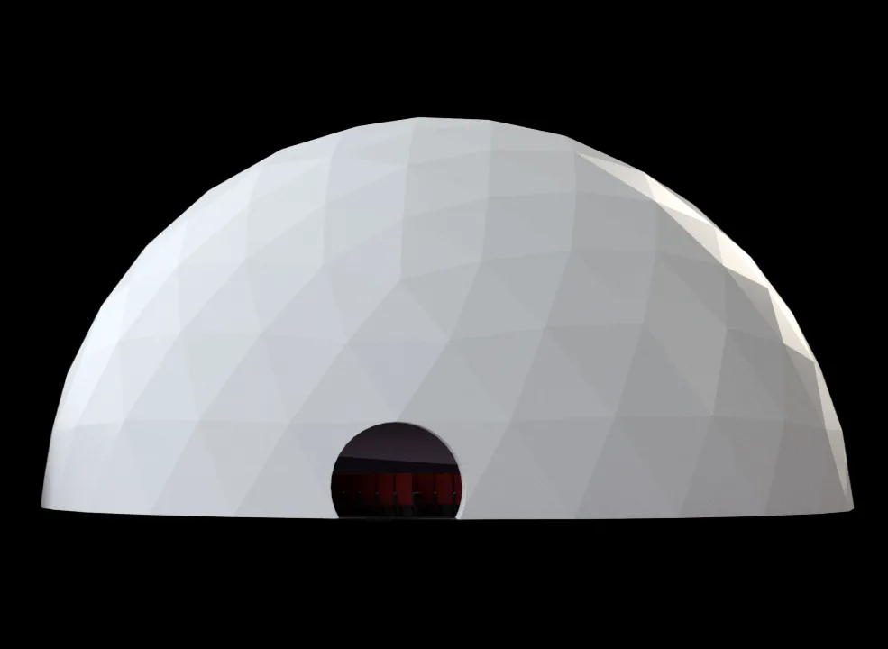 80-foot geodesic event dome rental — Los Angeles, deploys worldwide