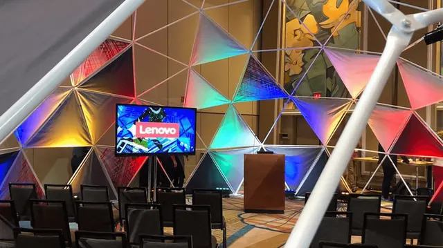 Lenovo custom branded corporate dome activation