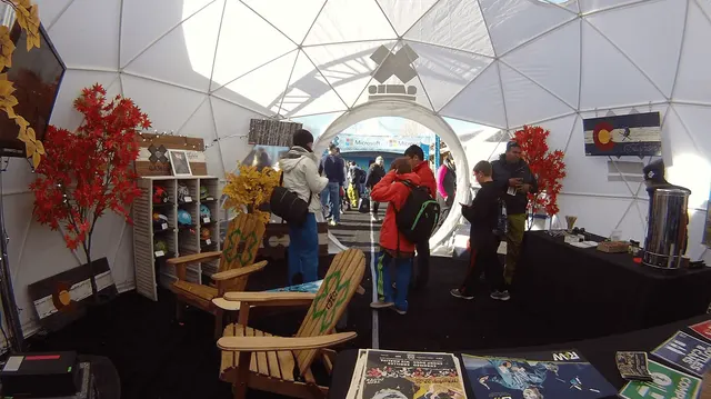X Games event dome interior — corporate hospitality space
