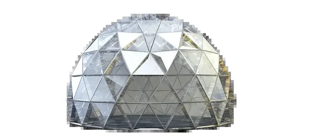 Transparent geodesic dome cover — clear event dome rental